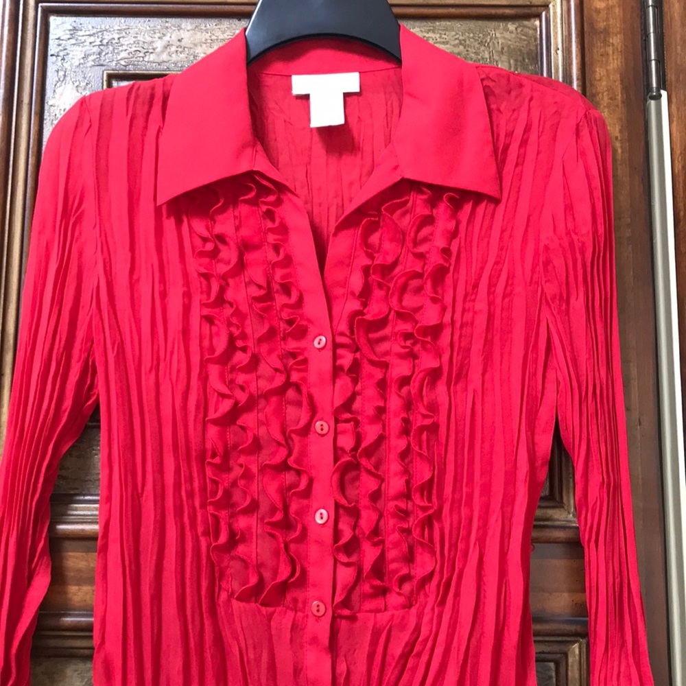 WORTHINGTON RED BLOUSE